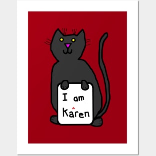 Black Cat and Karen Memes Posters and Art